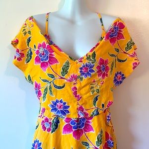 Forever 21 Drop Shoulder Floral Summer Dress